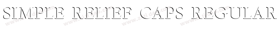 SIMPLE RELIEF CAPS REGULAR字体转换